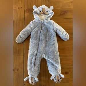 Koala Kids Blue Fleece Snowsuit